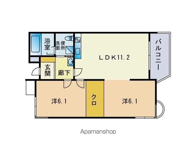 エバシオン平尾の間取り写真