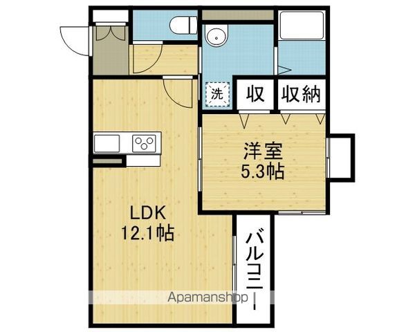 ヴィレッタ勝山南の間取り写真