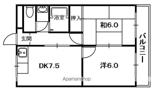 第五金森マンションの間取り写真
