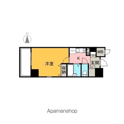 ドルチェ東京深川・壱番館[1K/20.65m2]の間取図