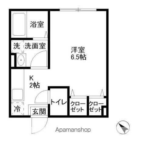 【杉並区井草のアパートの間取り】