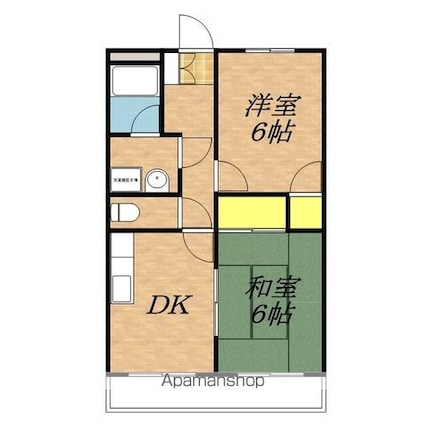 ヴィム・グロース[2DK/44.72m2]の間取図