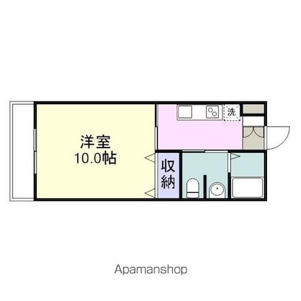 ＪＲＢハイツ虹ケ浜[1K/30.73m2]の間取図