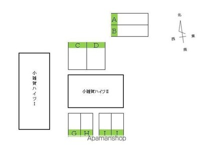 小雑賀ハイツⅠ[1LDK/33.06m2]の配置図