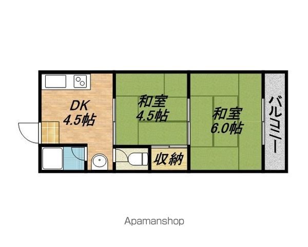 西田マンションの間取り写真