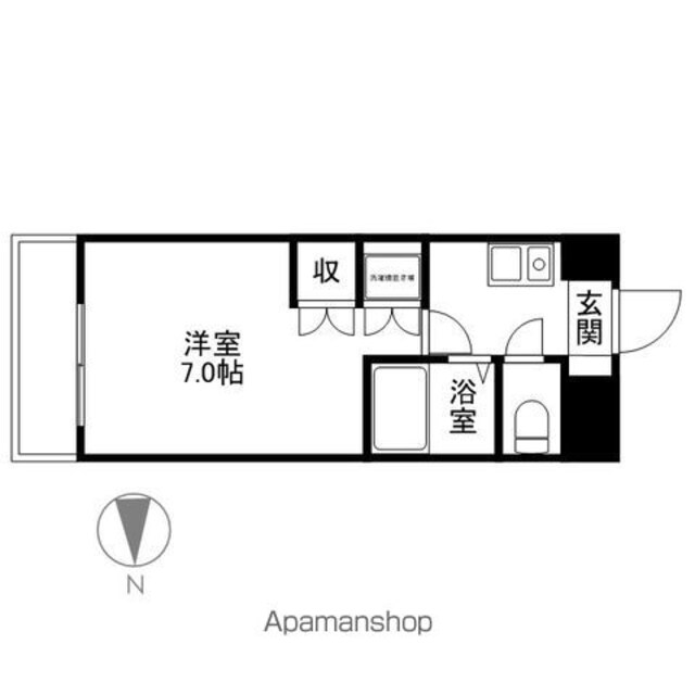 フェア・ステージ[1K/21.15m2]の間取図