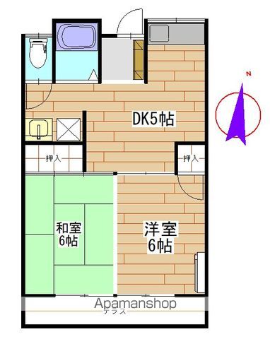 【ハイツ中込の間取り】