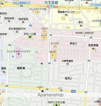 宮城県仙台市若林区蒲町東[2DK/45.39m2]の周辺3
