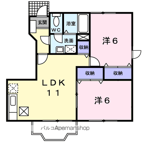 【エヌ．アメニティＢの間取り】