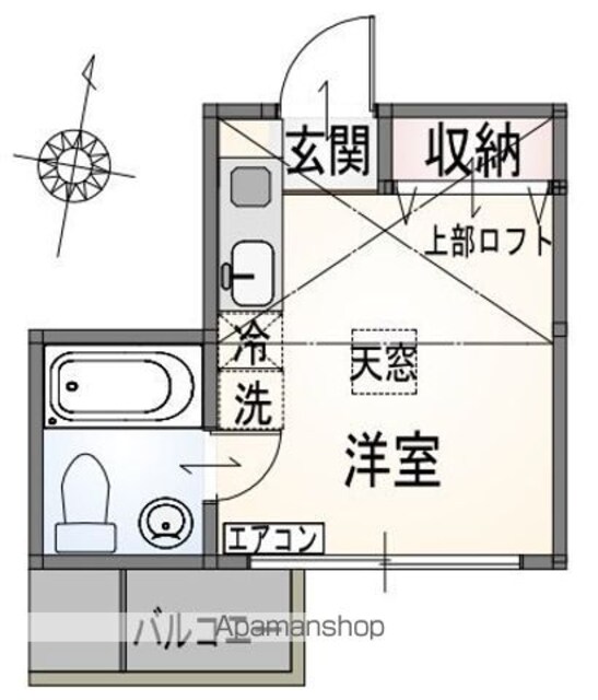 メゾンコーワ[1R/20.75m2]の間取図