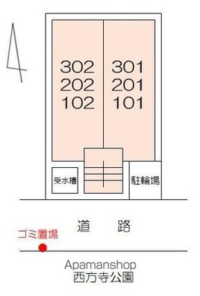 ＢＯＸ・Ｔ[1R/17.8m2]の配置図