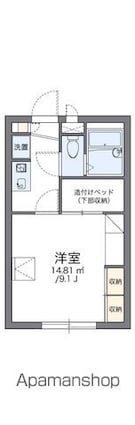 レオパレスサニーコート[1K/23.18m2]の間取図