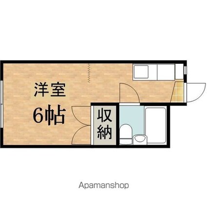 斉藤コーポ[1R/20m2]の間取図