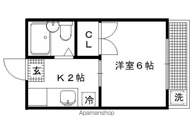 二軒茶屋マンションの間取り写真