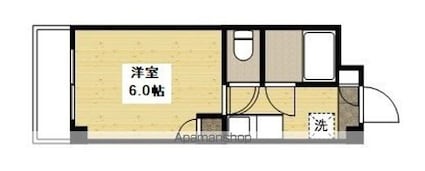 広島県広島市南区大州３丁目[1K/17.8m2]の間取図