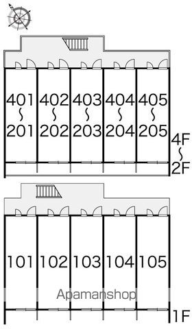 レオパレスアブリール３番館[1K/20.81m2]のエントランス2