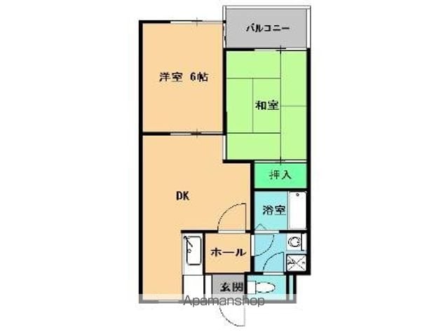 KUハイツの間取り写真