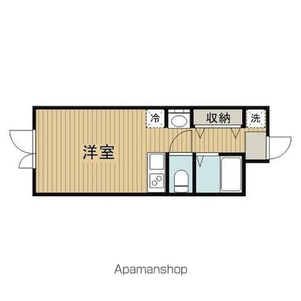 ＤｅｃｏｒＢｌｏｃｃｏ高円寺北[1R/21.99m2]の間取図