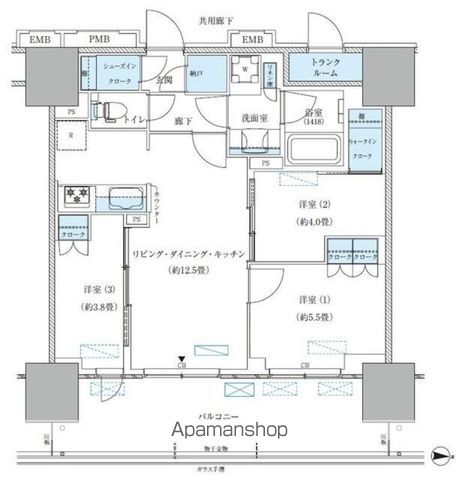 パークアクシス西大島コンフォートスクエアの間取り写真