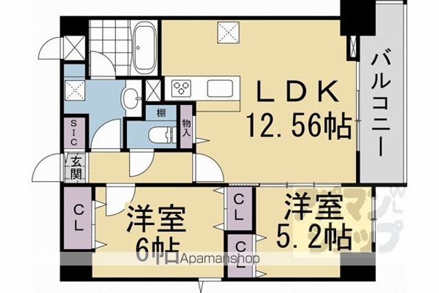 VIENTO京都駅の間取り写真