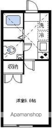 シャンブル日吉[1K/19.44m2]の間取図