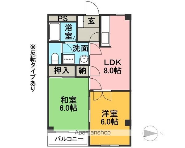 コンフォート楠の間取り写真