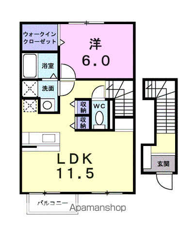 アヴニールK Aの間取り写真