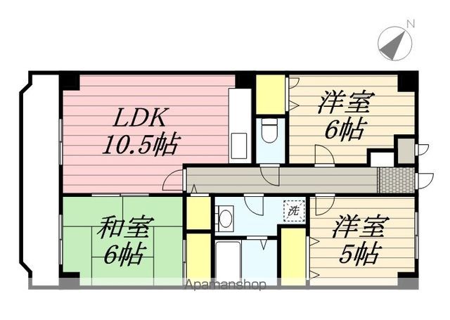 【コンフォート香椎東の間取り】