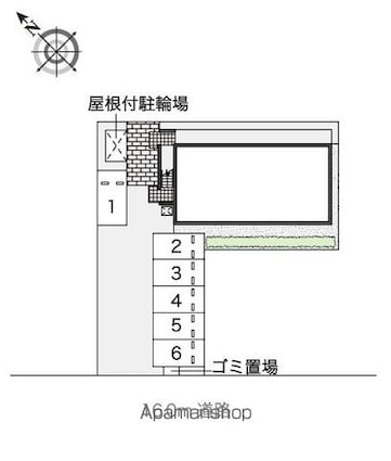 レオネクストスカイハイツ[1K/26.49m2]の配置図