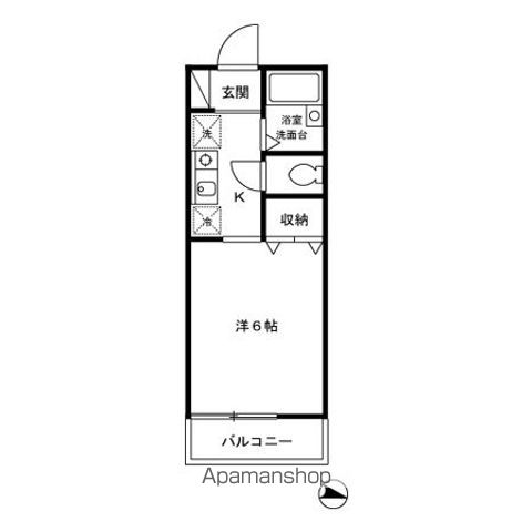 立川市幸町のアパートの間取り