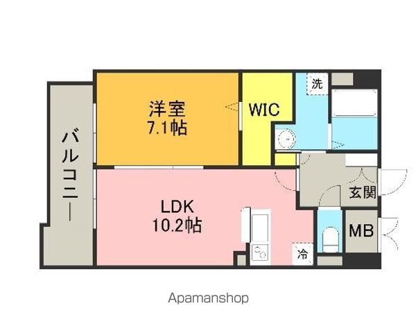 福岡市早良区高取のマンションの間取り