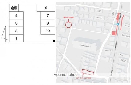 ステーションハイツ太田[1K/26m2]の配置図