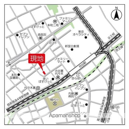 ドゥーエ初台[1K/26.16m2]の外観1