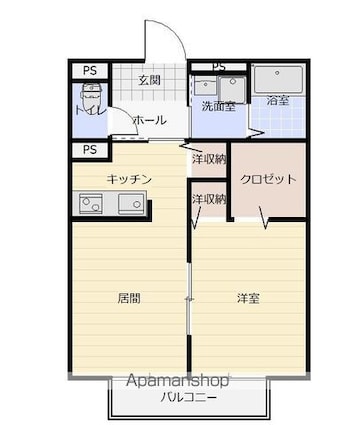 Ｃｕｌｆｅ　Ｂ[1LDK/40.92m2]の間取図