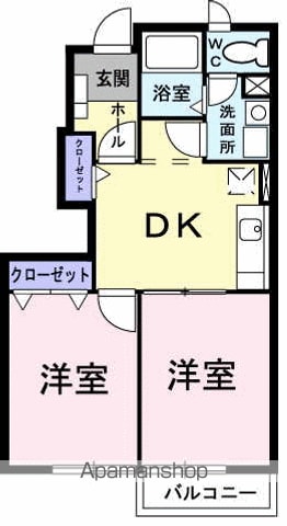 プルメリア Aの間取り写真