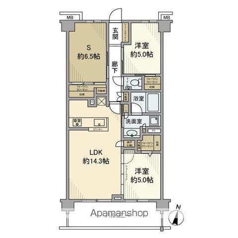 【エクセレントシティ鷺沼の間取り】