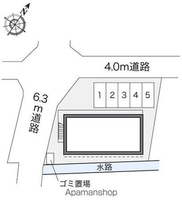 レオパレスベルグ[1K/19.87m2]の配置図
