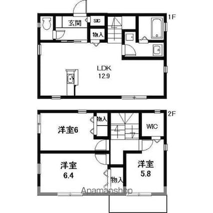 ベルカントリー６[3LDK/85.5m2]の間取図
