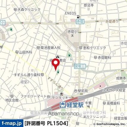 東京都世田谷区宮坂３丁目[1R/30m2]の周辺