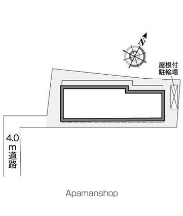 レオパレスロータス[1K/23.72m2]の配置図