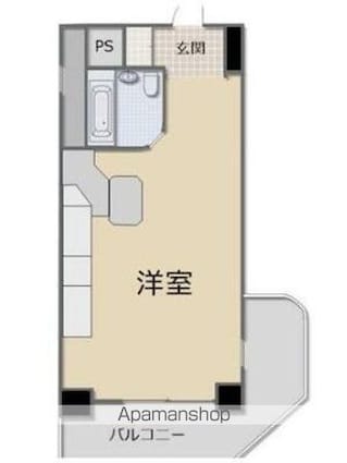 ラ・パルフェ・ド・コリドール[1R/27.6m2]の間取図