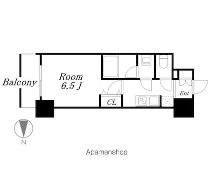 ルネフラッツ庄内通駅前[1K/23.55m2]の間取図