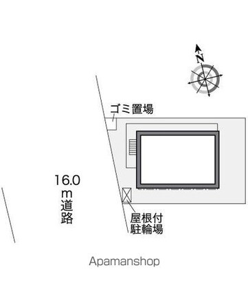 レオパレス柳原[1K/19.87m2]の配置図