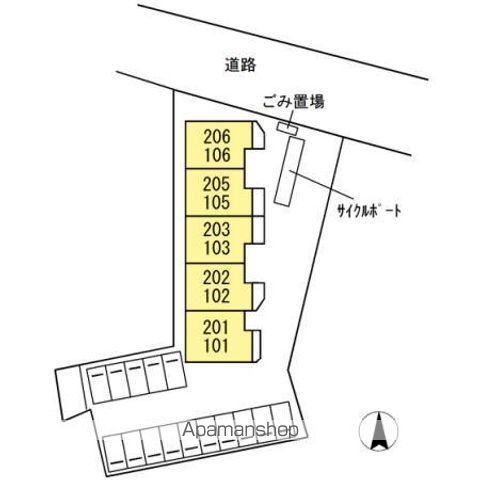 フロレスタ 101 ｜ 福岡県糟屋郡粕屋町大字大隈1266-2（賃貸アパート2LDK・1階・52.84㎡） その28