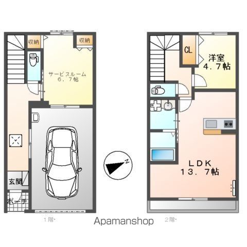 Ｇ・シエルクレールの間取り