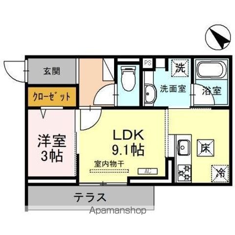 DーSERENO東田町の間取り写真