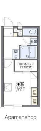 レオパレスＰｅａｃｈ　Ｈｉｌｌ[1K/22.02m2]の間取図