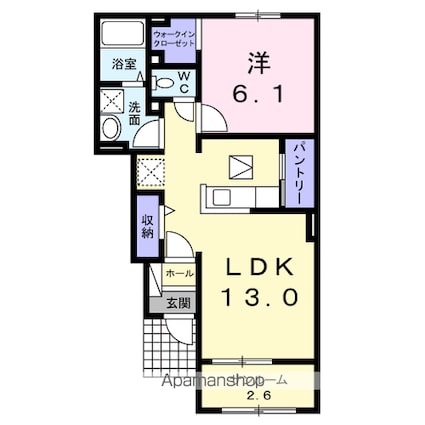 カーサピッコロ[1LDK/50.12m2]の間取図