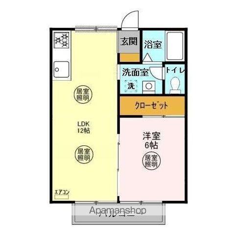 ヴェルディ清見台 ABの間取り写真