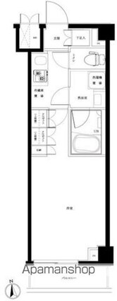 ルーブル大森西弐番館[1K/25.52m2]の間取図
